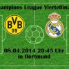 Fußball heute live (Endergebnis 2:0) Borussia Dortmund – Real Madrid