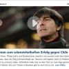 Die Pressestimmen Deutschland – Chile