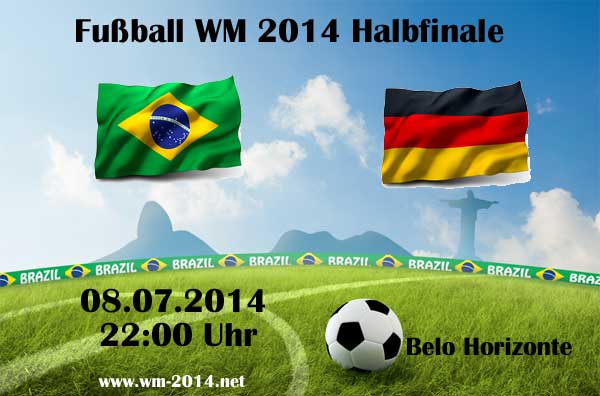 Die wichtigsten Wetten heute Abend zum Halbfinalspiel Brasilien - Deutschland