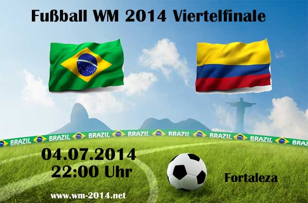 WM-Tipp & Wettquoten Brasilien gegen Kolumbien