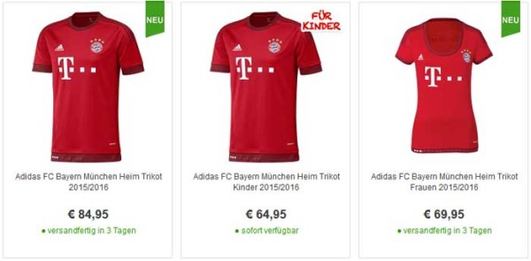 Bayern München Trikot-2015-1016